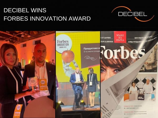 DECIBEL zdobywa nagrodę za innowacyjność produktu na Forbes Forum 2022
