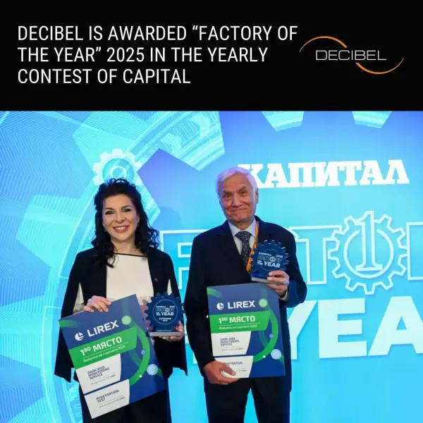 DECIBEL ogłoszony Fabryką Roku 2025 przez Capital
