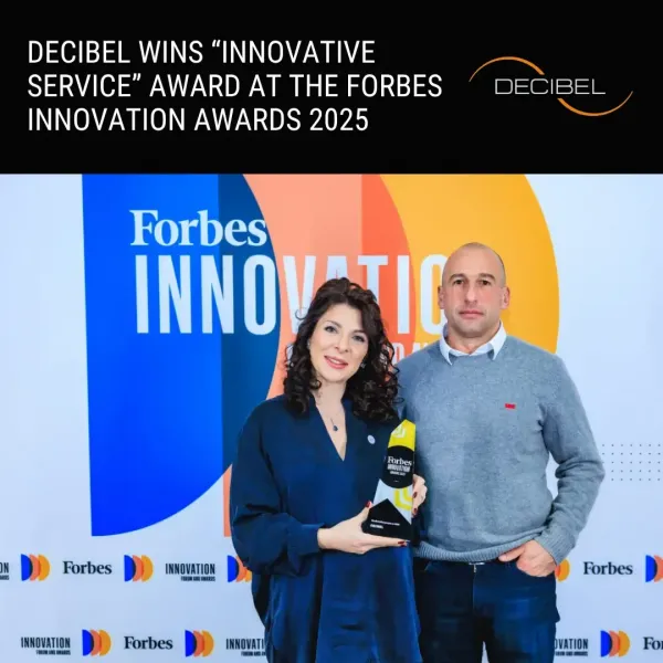 DECIBEL zwycięża w kategorii Innowacyjne Usługi podczas gali Forbes Innovation Awards 2025